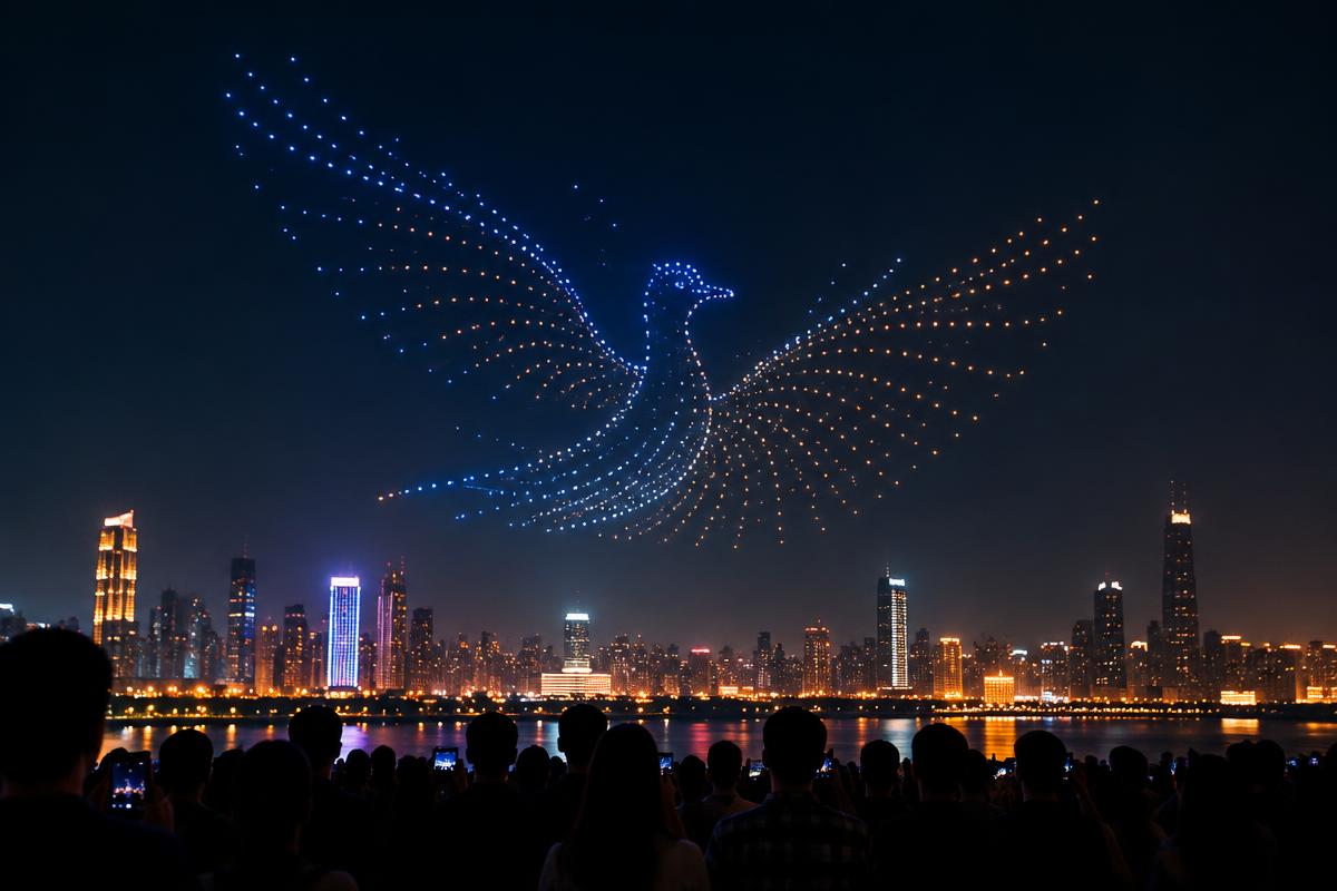 Drone Light Show in Agra