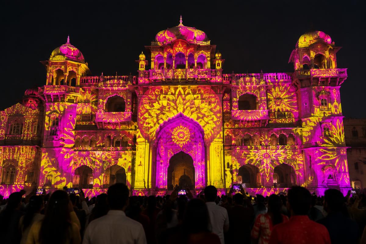 3D Projection Mapping in Agra